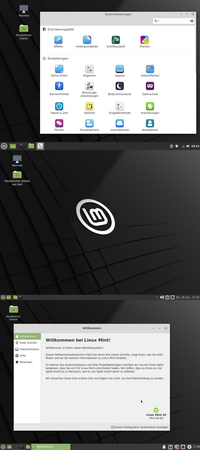 Desktops von Linux Mint 21