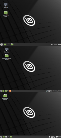 Desktops of Linux Mint 20.2